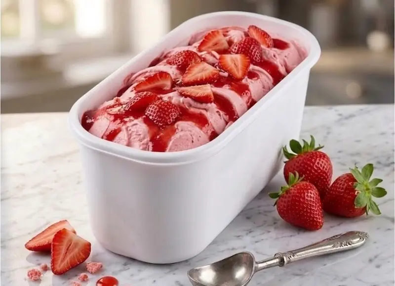Çilekli 4 kg Reyon Dondurma